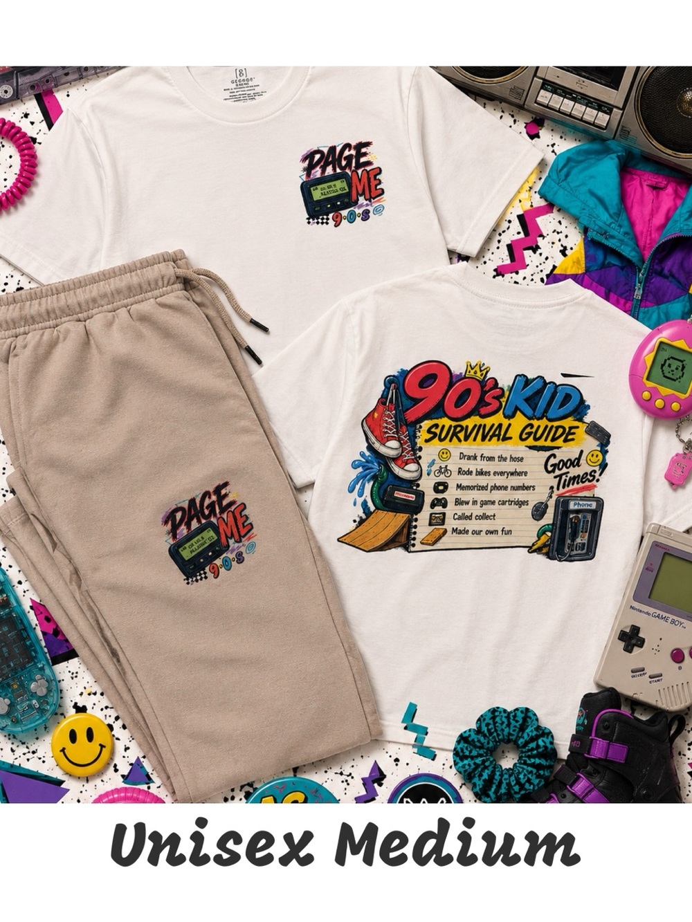 PAGE ME 90s themed men’s medium